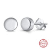 Women's Sparkling Zircon 925 Sterling Silver Earrings With Animal Zodiac Geometric Design Electroplated