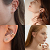Women's Sparkling Zircon 925 Sterling Silver Earrings With Animal Zodiac Geometric Design Electroplated