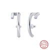 Women's Sparkling Zircon 925 Sterling Silver Earrings With Animal Zodiac Geometric Design Electroplated