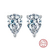 Women's Sparkling Zircon 925 Sterling Silver Earrings With Animal Zodiac Geometric Design Electroplated