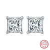 Women's Sparkling Zircon 925 Sterling Silver Earrings With Animal Zodiac Geometric Design Electroplated