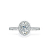 Women's Specialshaped Moissanite Ring S925 Sterling Silver Eggshaped Geometric Design
