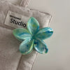 Women's Spray Painted Ps Material Flower Hairclip With Marble Pattern