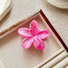 Women's Spray Painted Ps Material Flower Hairclip With Marble Pattern