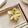 Women's Spray Painted Ps Material Flower Hairclip With Marble Pattern