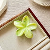 Women's Spray Painted Ps Material Flower Hairclip With Marble Pattern