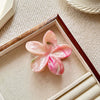 Women's Spray Painted Ps Material Flower Hairclip With Marble Pattern