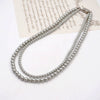 Women's Spring And Summer Handmade Round Imitation Pearl Double Layer Ushape Necklace