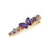 Women's Spring And Summer New Butterfly Rhinestone Crystal Duckbill Hairpin With Diamond Design And Electroplating