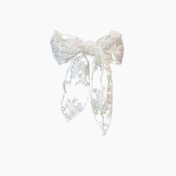 Women's Spring Mesh Bow Hairpin Purely Handmade Accessories