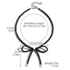 Women's Spring Small Fresh Crystal Beaded Artificial Crystal Bow Necklace