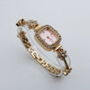 Women's Square Alloy And Stainless Steel Bracelet Quartz Watch Light Luxury Casual Style