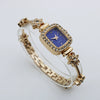 Women's Square Alloy And Stainless Steel Bracelet Quartz Watch Light Luxury Casual Style