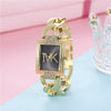 Women's Square Alloy And Stainless Steel Quartz Watch With Casual Style