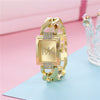 Women's Square Alloy And Stainless Steel Quartz Watch With Casual Style