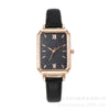 Women's Square Alloy Case Imitation Leather Strap Quartz Watch