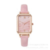 Women's Square Alloy Case Imitation Leather Strap Quartz Watch