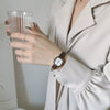 Women's Square Alloy Case Imitation Leather Strap Simple Retro Leisure Watch