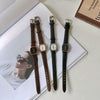 Women's Square Alloy Case Imitation Leather Strap Simple Retro Leisure Watch