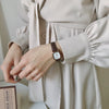 Women's Square Alloy Case Imitation Leather Strap Simple Retro Leisure Watch