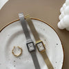 Women's Square Alloy Case Leisure Style Watch