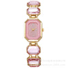 Women's Square Alloy Quartz Watch Light Luxury Niche Elegant Fashion Style