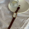 Women's Square Alloy Quartz Watch Retro Artistic And Leisure Style