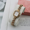Women's Square Alloy Quartz Watch With Mineral Reinforced Glass Mirror And Stainless Steel Jewelry Buckle Simple Fashion Casual Style