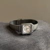 Women's Square Fashion Retro Style Alloy Case Steel Band Watch