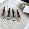 Women's Square Quartz Watch Alloy Case Ordinary Glass Mirror French Retro Middle Ancient Style