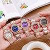 Women's Square Quartz Watch With Steel Band And Alloy Case Casual Style