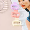 Women's Square Shark Hair Clip Fashion Geometric Style Baking Paint