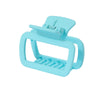 Women's Square Shark Hair Clip Fashion Geometric Style Baking Paint