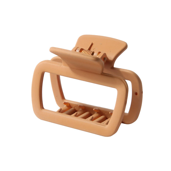 Women's Square Shark Hair Clip Fashion Geometric Style Baking Paint