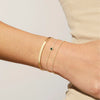 Women's Stackable U Shape Bracelet Adjustable Stainless Steel Gold Tone Geometric Electroplated Fashion Jewelry