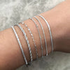 Women's Stackable U Shape Bracelet Adjustable Stainless Steel Gold Tone Geometric Electroplated Fashion Jewelry