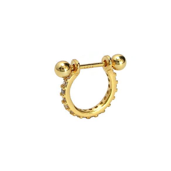 Women's Stacked Ear Bone Nail Ear Jewelry S925 Silver Geometric Electroplated