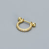 Women's Stacked Ear Bone Nail Ear Jewelry S925 Silver Geometric Electroplated