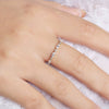 Women's Stacked Ring Copper Zircon Geometric Design