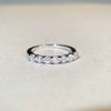 Women's Stacked Ring S925 Sterling Silver Geometric Joker Style With Zircon And High Carbon Diamond Electroplated