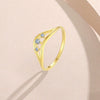 Women's Stacked Row Lace Ring 925 Silver Simple Geometric Electroplated