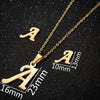 Women's Stainless Steel Alphabet Letter Pendant Necklace And Earring Set With Electroplated Finish And Simple Ochain Design