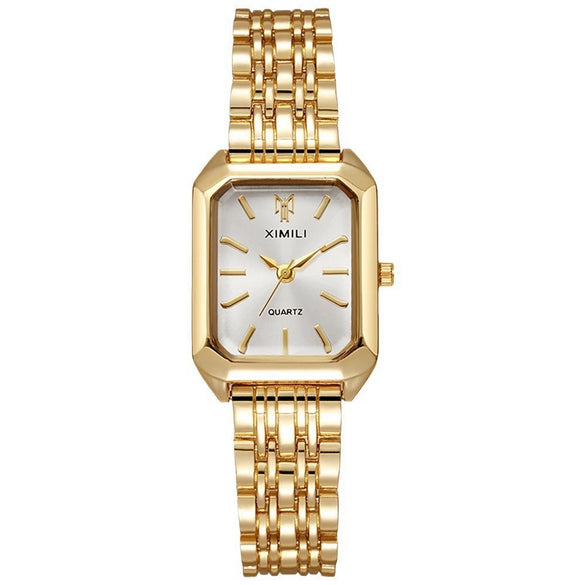 Women's Stainless Steel And Alloy Quartz Casual Watch With Round Dial