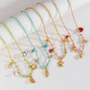 Women's Stainless Steel And Ceramic Tropical Fish Animal Zodiac Electroplated Necklace