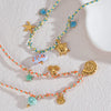 Women's Stainless Steel And Ceramic Tropical Fish Animal Zodiac Electroplated Necklace