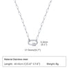 Women's Stainless Steel And Copper Geometric Pendant Necklace With Zircon And Electroplating Process