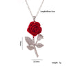 Women's Stainless Steel And Copper Light Luxury Necklace With Flower Pattern And Mixed Gemstone Setting Electroplated