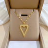 Women's Stainless Steel And Copper Necklace With Geometric Pattern And Electroplating Treatment