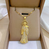 Women's Stainless Steel And Copper Necklace With Geometric Pattern And Electroplating Treatment