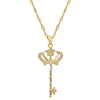 Women's Stainless Steel And Copper Necklace With Geometric Pattern And Electroplating Treatment
